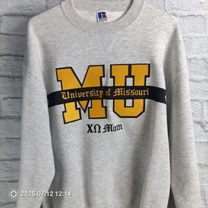 Russell Athletic Sweatshirt Womens Large University of Missouri Chi Omega Mom